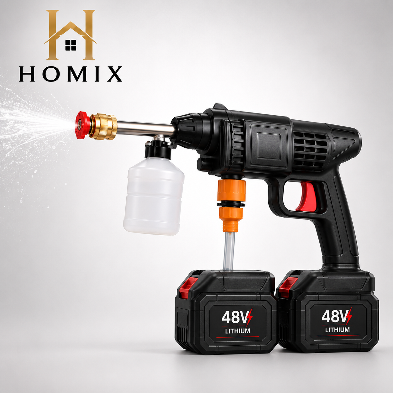 Homix High Pressure Washer Gun | Car, Solar & Home Cleaning!