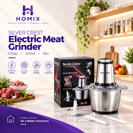 Silver Crest Chopper | 3 Litter | Meat Grinder | 4 Blades