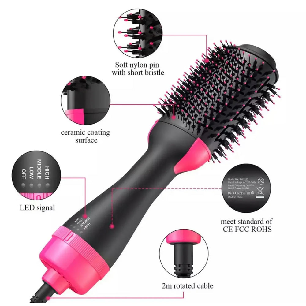 One-Step Hair Dryer Brush-3-in-1 Hair Dryer, Styler & Volumizer!